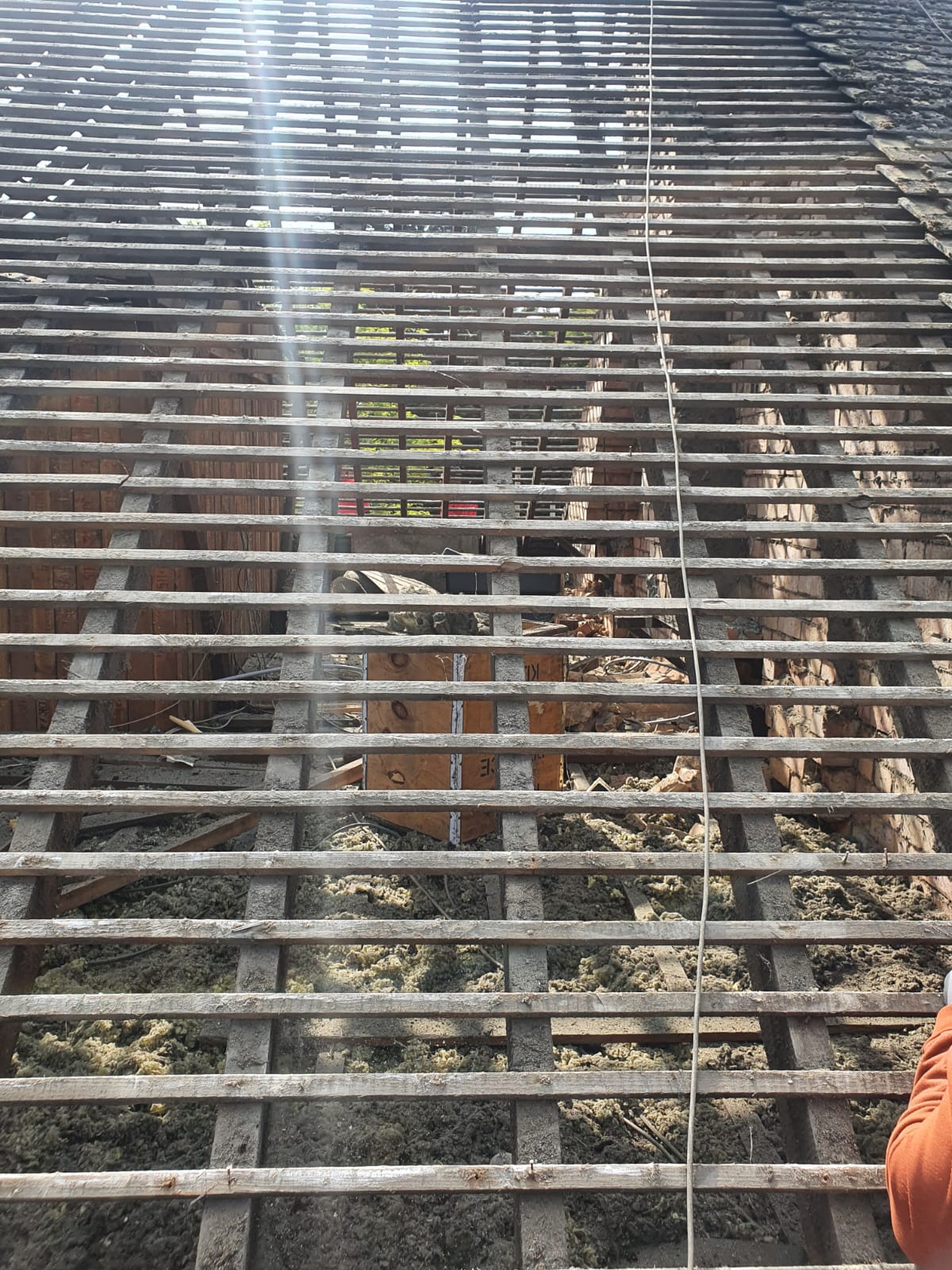 Roofing work in progress by Top Level Roofing & Building Solutions