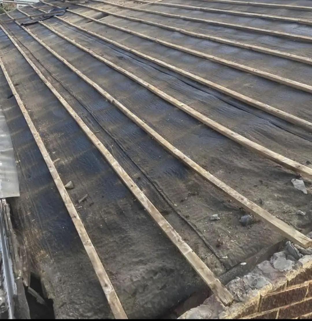 Roofing work in progress by Top Level Roofing & Building Solutions