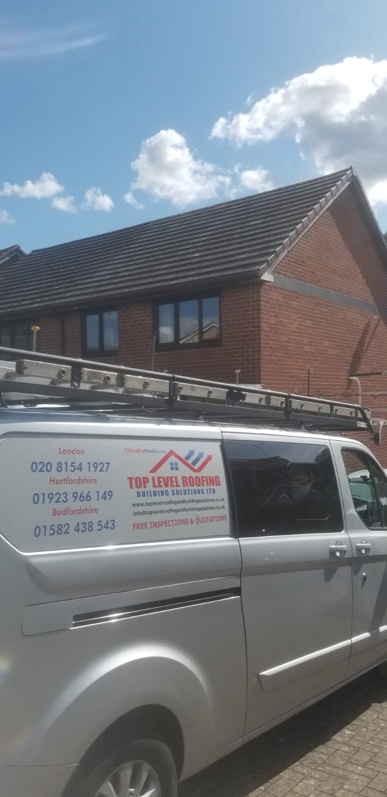 Roofing work in progress by Top Level Roofing & Building Solutions