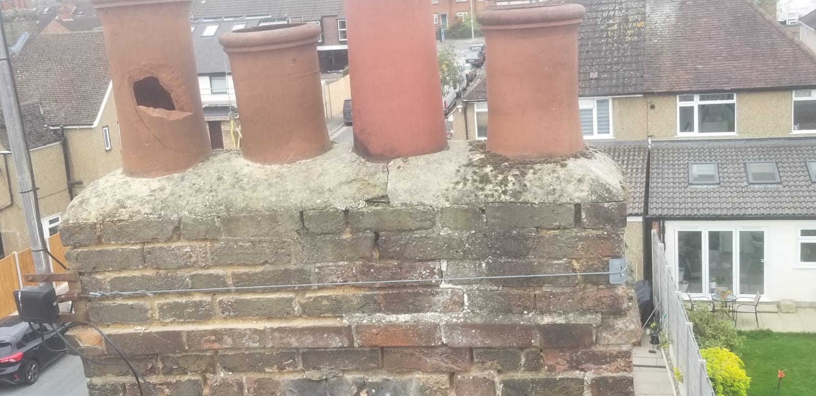 Chimney stack repair by Top Level Roofing & Building Solutions